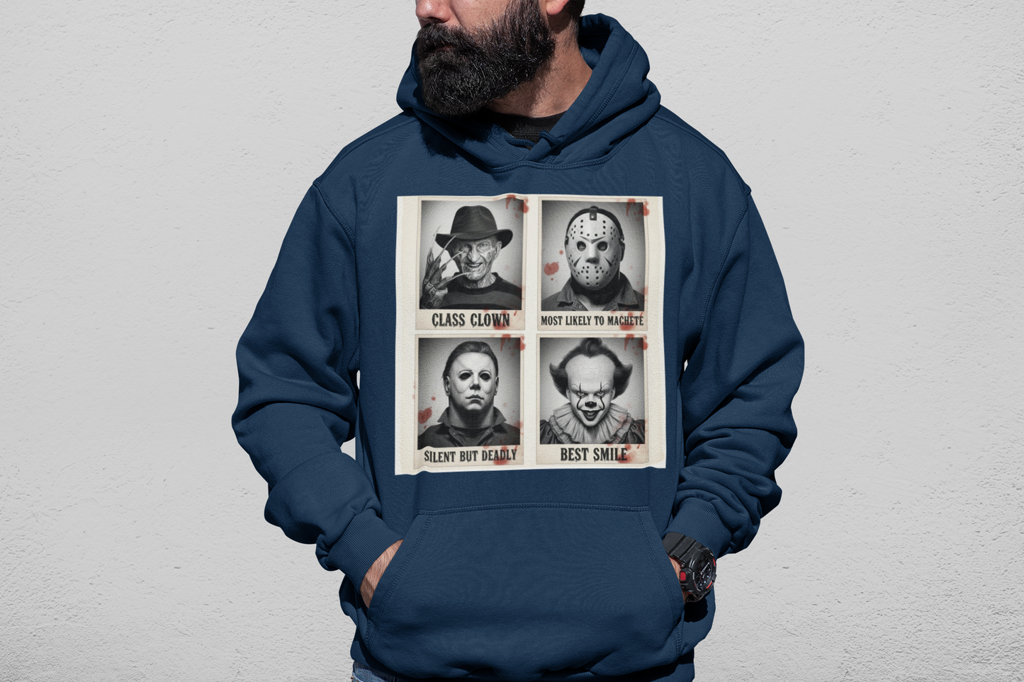 Horror Yearbook Hoodie – Funny Killer Awards