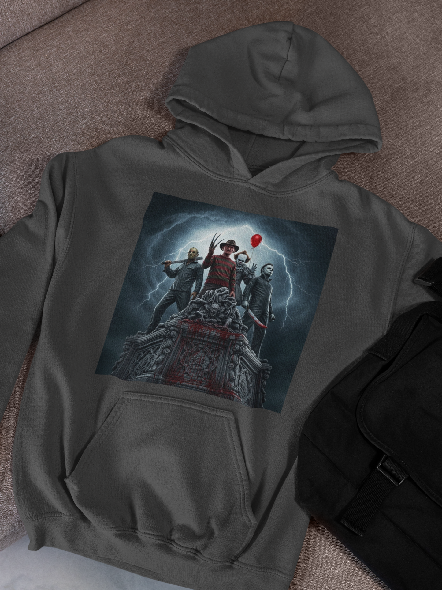Horror Legends Hoodie – Stormy Throne Design