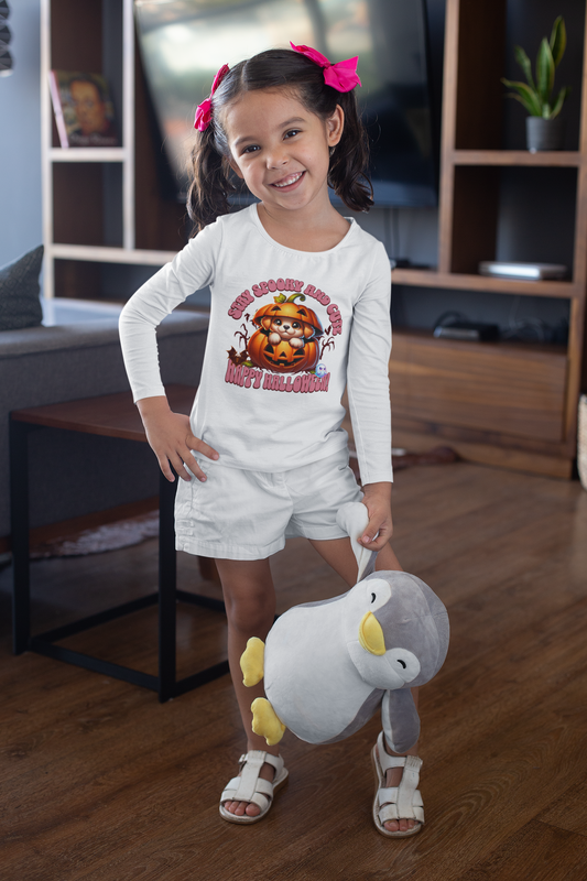 Stay Spooky and Cute Puppy Halloween T-Shirt | Adorable Design for Kids